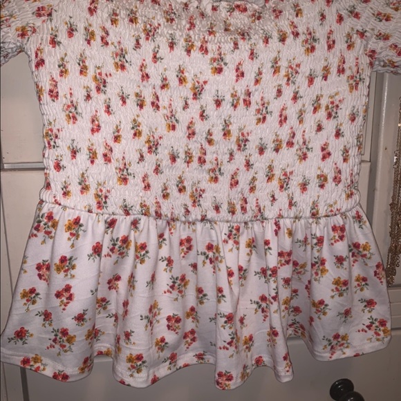 Pink Lily- Pick Your Love Cream Smocked Blouse - Picture 5 of 9